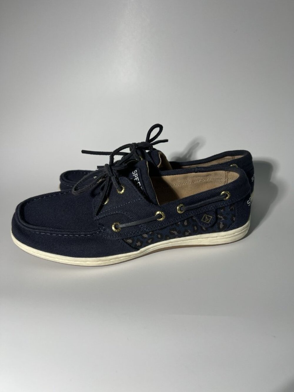 Sperry Koifish Boat Shoes Blue Canvas Women’s Size 8 - Picture 5 of 12